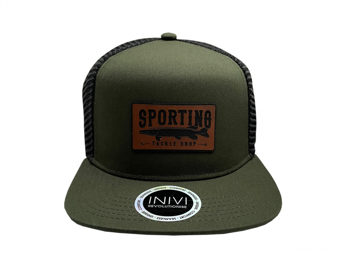 Inivi Revolutionise Olive Black Sporting Logo i gruppen Kläder / Kepsar & Mössor hos Örebro Fiske & Outdoor AB (Sporting OliveBl IV 713)